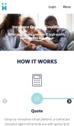 How hiiquote.com looks like on a mobile device such as an iPhone.