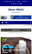 How hikchi.com looks like on a mobile device such as an iPhone.