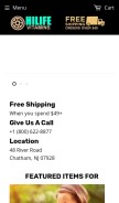 How hilifevitamins.com looks like on a mobile device such as an iPhone.
