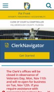 How hillsclerk.com looks like on a mobile device such as an iPhone.