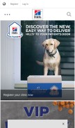How hillsvet.com looks like on a mobile device such as an iPhone.