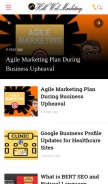 How hillwebcreations.com looks like on a mobile device such as an iPhone.