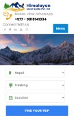 How himalayanlocalguide.com looks like on a mobile device such as an iPhone.