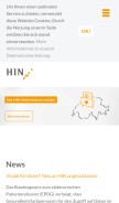 How hin.ch looks like on a mobile device such as an iPhone.