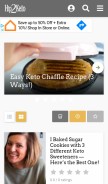 How hip2keto.com looks like on a mobile device such as an iPhone.