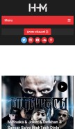 How hiphopmilitani.com looks like on a mobile device such as an iPhone.