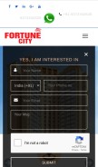 How hiranandanifortunecitypanvel.in looks like on a mobile device such as an iPhone.