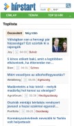 How hirstart.hu looks like on a mobile device such as an iPhone.