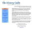 How historyguide.org looks like on a mobile device such as an iPhone.