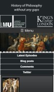 How historyofphilosophy.net looks like on a mobile device such as an iPhone.