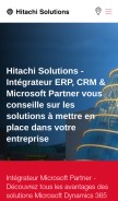 How hitachi-solutions.com looks like on a mobile device such as an iPhone.