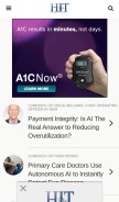 How hitconsultant.net looks like on a mobile device such as an iPhone.