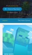 How hivemc.com looks like on a mobile device such as an iPhone.