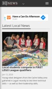 How hjnews.com looks like on a mobile device such as an iPhone.