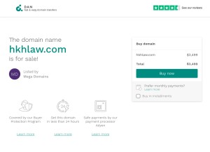How hkhlaw.com looks like on a tablet such as an iPad.