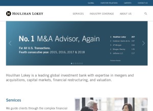 How hl.com looks like on a tablet such as an iPad.