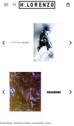 How hlorenzo.com looks like on a mobile device such as an iPhone.
