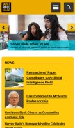How hmc.edu looks like on a mobile device such as an iPhone.