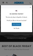 How hokaoneone.com looks like on a mobile device such as an iPhone.