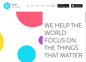 How holdstudent.com looks like on a tablet such as an iPad.