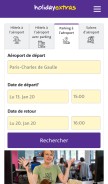 How holidayextras.com looks like on a mobile device such as an iPhone.