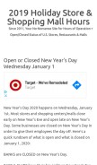 How holidayshoppinghours.com looks like on a mobile device such as an iPhone.