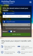 How holidaytaxis.com looks like on a mobile device such as an iPhone.