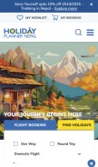 How holidaytoursnepal.com looks like on a mobile device such as an iPhone.
