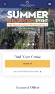 How hollandamerica.com looks like on a mobile device such as an iPhone.