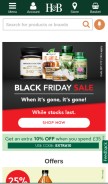 How hollandandbarrett.com looks like on a mobile device such as an iPhone.