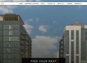 How hollandresidential.com looks like on a tablet such as an iPad.