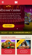 How hollywoodcasino.com looks like on a mobile device such as an iPhone.