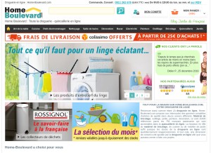 How home-boulevard.com looks like on a tablet such as an iPad.