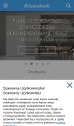 How homebook.pl looks like on a mobile device such as an iPhone.