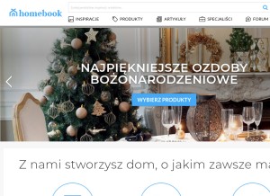 How homebook.pl looks like on a tablet such as an iPad.