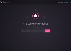 How homebotapp.com looks like on a tablet such as an iPad.