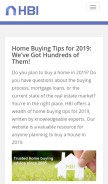 How homebuyinginstitute.com looks like on a mobile device such as an iPhone.