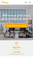 How homeexchange.fr looks like on a mobile device such as an iPhone.