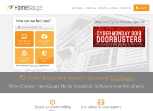 How homegauge.com looks like on a tablet such as an iPad.
