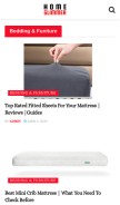 How homeglimmer.com looks like on a mobile device such as an iPhone.