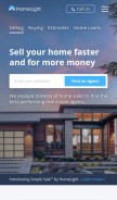How homelight.com looks like on a mobile device such as an iPhone.