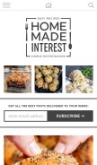 How homemadeinterest.com looks like on a mobile device such as an iPhone.