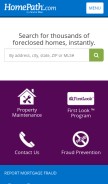 How homepath.com looks like on a mobile device such as an iPhone.