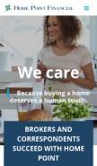 How homepointfinancial.com looks like on a mobile device such as an iPhone.