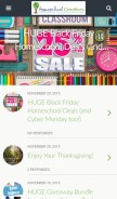 How homeschoolcreations.net looks like on a mobile device such as an iPhone.