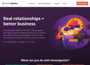 How homespotter.com looks like on a tablet such as an iPad.