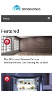 How homestratosphere.com looks like on a mobile device such as an iPhone.