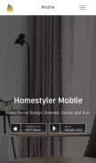 How homestyler.com looks like on a mobile device such as an iPhone.