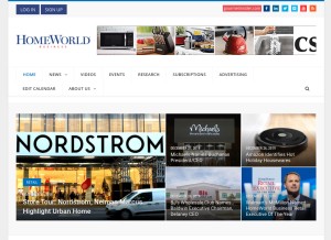 How homeworldbusiness.com looks like on a tablet such as an iPad.