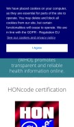 How hon.ch looks like on a mobile device such as an iPhone.